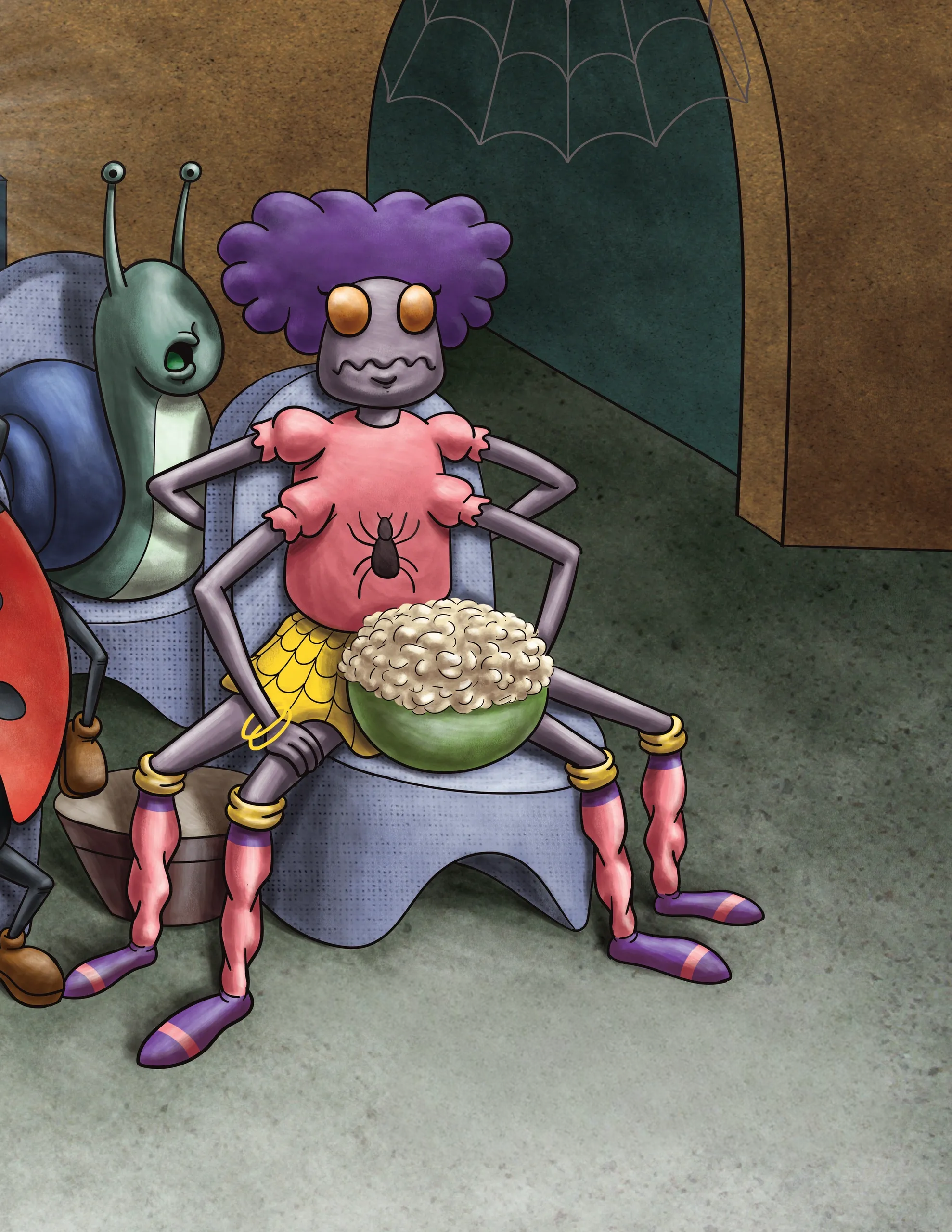 Sally Spider illustration